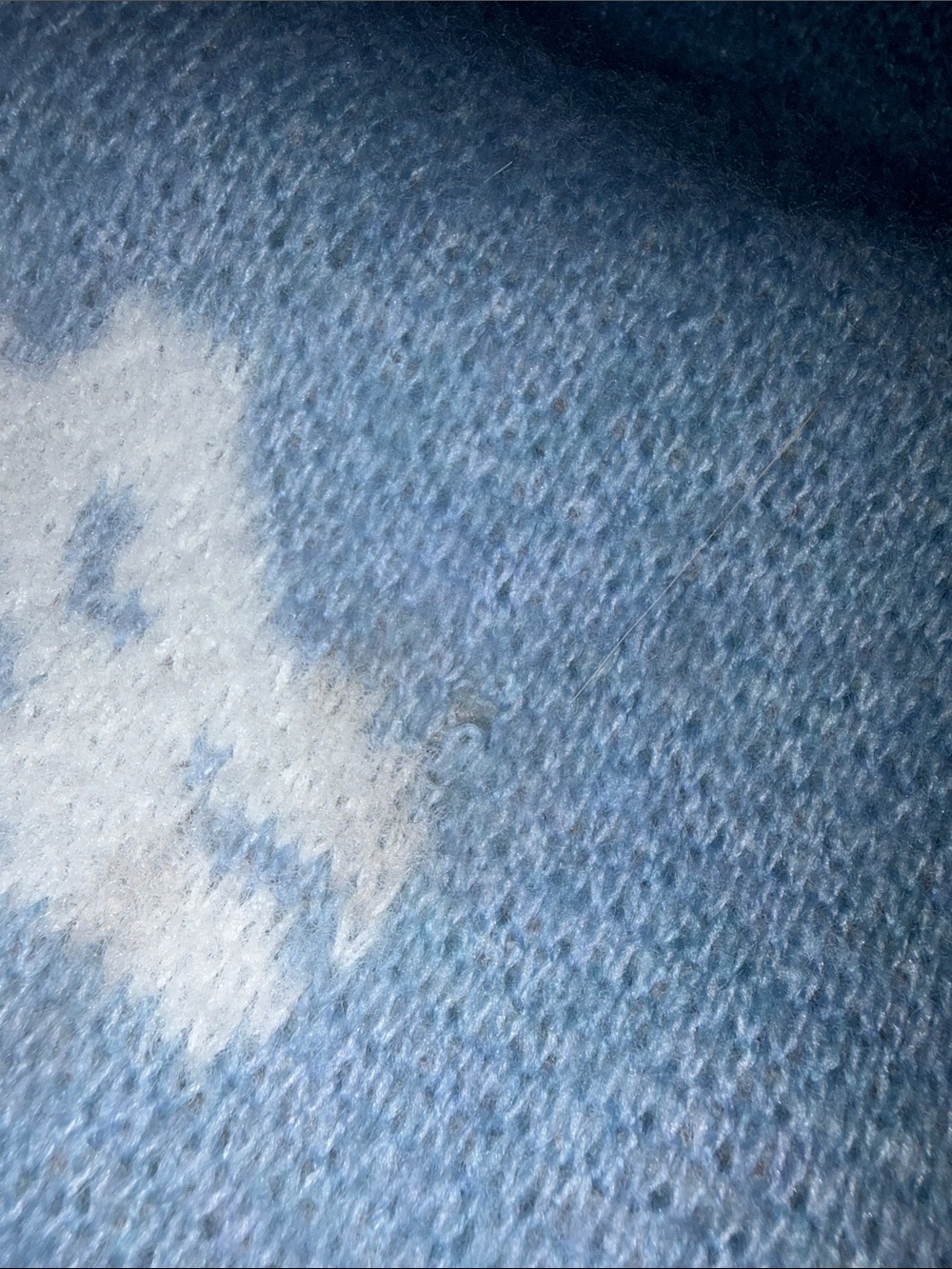 Ricki’s Scenic Landscape Sweater Blue Cottagecore Knit Granola Gorpcore Crunchy - Picture 9 of 9
